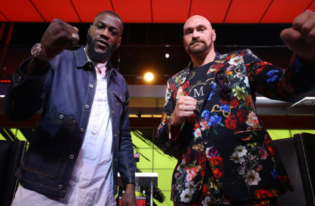 Tyson Fury and Deontay Wilder will clash for the third time in Las Vegas this Saturday night Photo Credit: Mikey Williams/Top Rank