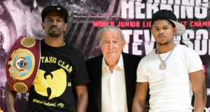 Jamel Herring defends his WBO super featherweight crown against Shakur Stevenson in Atlanta on Saturday night Photo Credit: Top Rank