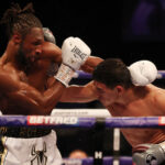 Craig Richards put in a spirited effort in defeat to WBA light heavyweight champion, Dmitry Bivol in May Photo Credit: Mark Robinson/Matchroom Boxing