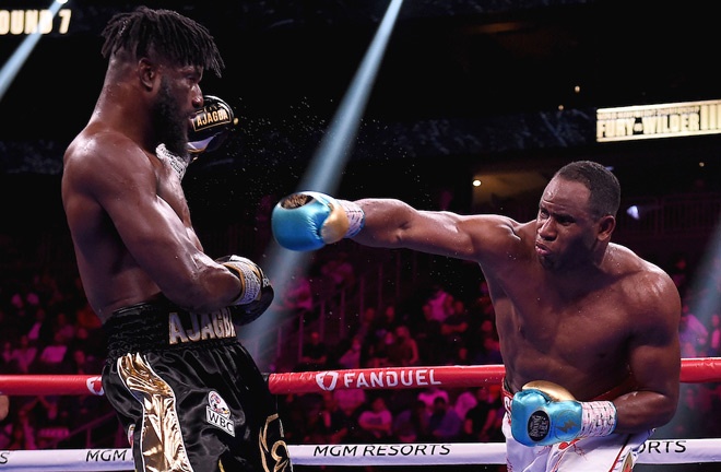 Frank Sanchez overcame Efe Ajagba in the battle of undefeated heavyweights Photo Credit: Frank Micelotta/Fox Sports/PictureGroup