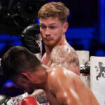 Sharp overcame Diego Andrade Chavez in July Photo Credit: Round ‘N’ Bout Media/QueensberryPromotions