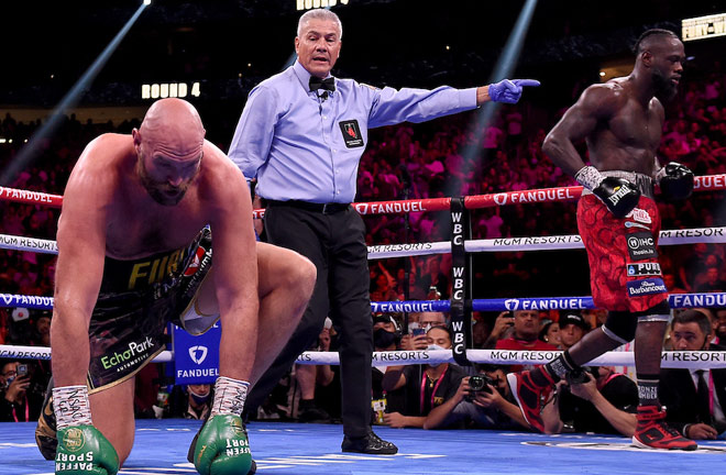 Wilder roared back to knock Fury down twice in the fourth round Photo Credit: Frank Micelotta/Fox Sports/PictureGroup