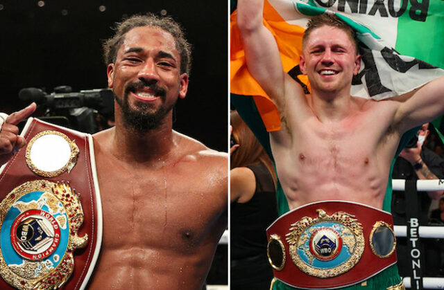 Demetrius Andrade defends his WBO middleweight world title against Jason Quigley on Friday night Photo Credit: Ed Mulholland/Matchroom