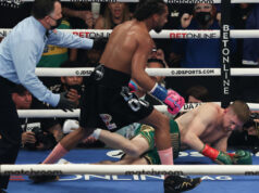 A stunning performance by Demetrius Andrade who scored 3 knockdowns in 2 rounds to win by KO over Jason Quigley. Photo Credit: Ed Mulholland/Matchroom or Melina Pizano/Matchroom