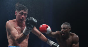 Dan Azeez stopped Hosea Burton in the seventh round to become British light heavyweight champion Photo Credit: Lawrence Lustig/BOXXER