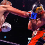 Torres investing upstairs in Round 5 against Jose Benavidez Jr. Photo Credit: Showtime Boxing Twitter / TRAPPFOTOS