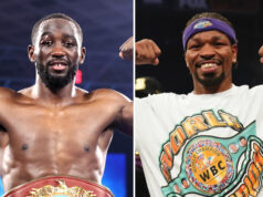 Terence Crawford defends his WBO welterweight world title against Shawn Porter on Saturday night Photo Credit: Mikey Williams/Top Rank via Getty Images/Sean Michael Ham/TGB Promotions