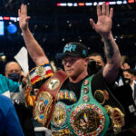 Canelo’s WBA ‘super, WBC, WBO and Ring Magazine belts are on the line Photo Credit: Michelle Farsi/Matchroom