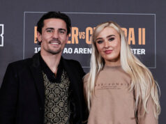 Rhiannon Dixon alongside trainer Anthony Crolla Photo Credit: Mark Robinson/Matchroom Boxing