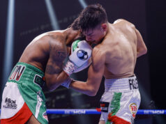 Stephen Fulton earns the majority decision win over Brandon Figueroa to stay unbeaten. Photo Credit: Showtime Boxing (Twitter).