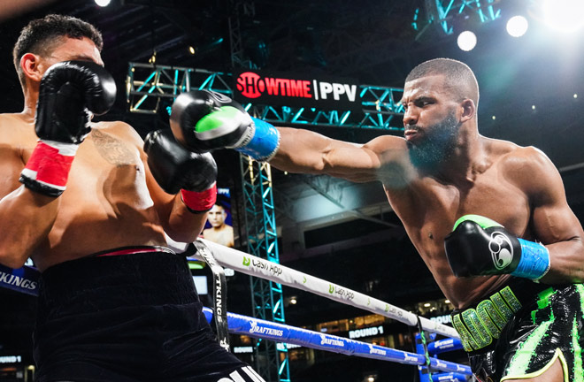 Badou Jack stopped Dervin Colina in four rounds in June Photo Credit: Sean Michael Ham/ Mayweather Promotions