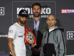 Kid Galahad defends his IBF featherweight title against Kiko Martinez in Sheffield on Saturday Photo Credit: Mark Robinson/Matchroom Boxing
