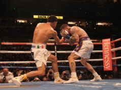 Jaime Munguia remains undefeated after overcoming a gruelling battle against Gabriel Rosado. Photo Credit: DAZN Twitter