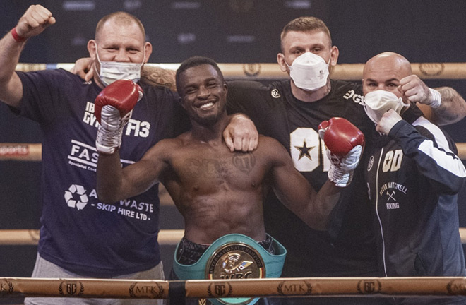 Davies fights for the first time since winning the MTK Golden Contract last September Photo Credit: Scott Rawsthorne/MTK Global