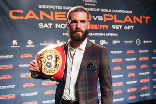 Caleb Plant has vowed to become undisputed super middleweight champion on Saturday night Photo Credit: Sean Michael Ham/TGB Promotions