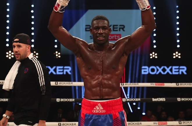 Riakporhe edged closer to a world title shot Photo Credit: Lawrence Lustig/BOXXER