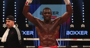 Richard Riakporhe stopped Olanrewaju Durodola in five rounds on Saturday night Photo Credit: Lawrence Lustig/BOXXER