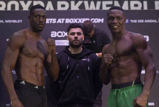 Richard Riakporhe faces Olanrewaju Durodola on Saturday night Photo Credit: Lawrence Lustig/BOXXER