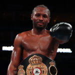 Craig Richards celebrates after his victory on Saturday in London Photo Credit: Mark Robinson/Matchroom Boxing