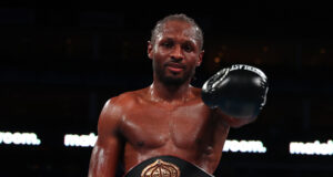 Craig Richards celebrates after his victory on Saturday in London Photo Credit: Mark Robinson/Matchroom Boxing