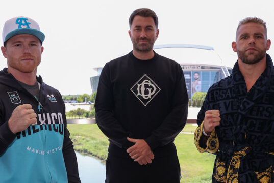 Billy Joe Saunders expects Canelo Alvarez to beat Caleb Plant on points on Saturday night Photo Credit: Ed Mulholland/Matchroom