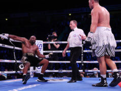 Joseph Parker dropped Derek Chisora three times at the Manchester Arena on the way to a unanimous points win. Photo Credit: Matchroom Boxing