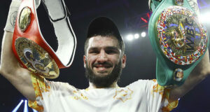 Artur Beterbiev successfully defended his WBC and IBF light heavyweight titles after stopping Marcus Browne Photo Credit: Mikey Williams/Top Rank