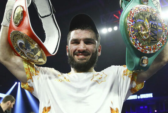 Artur Beterbiev successfully defended his WBC and IBF light heavyweight titles after stopping Marcus Browne Photo Credit: Mikey Williams/Top Rank