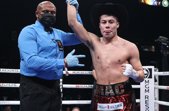 Marc Castro secured his fifth successive victory by stoppage Photo Credit: Ed Mulholland/Matchroom