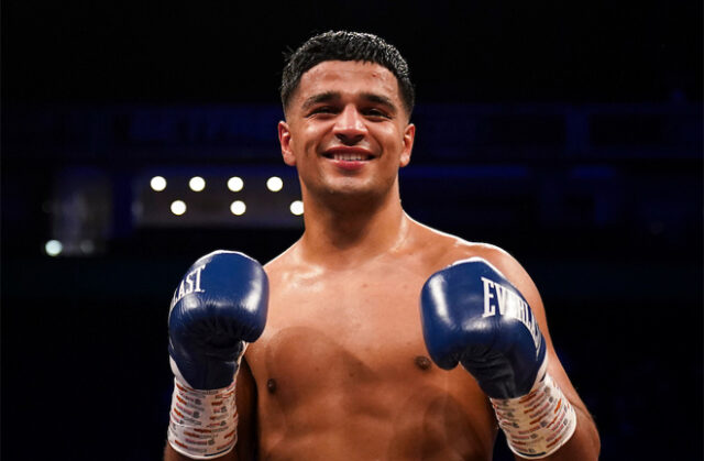 Aqib Fiaz is hoping to make his ring return early in the new year after a hand operation Photo Credit: Dave Thompson/Route One Photography/Matchroom Boxing