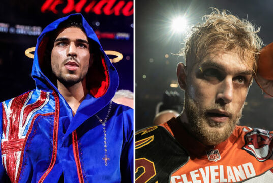 Tommy Fury says he is ready to settle his grudge with Jake Paul in March after witnessing his sixth round knockout of Tyron Woodley on Saturday night Photo Credit: Amanda Westcott/SHOWTIME