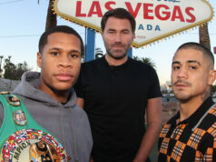 Devin Haney defends his WBC lightweight title against former two-weight world champion, Joseph Diaz Jr on Saturday night Photo Credit: Ed Mulholland/Matchroom