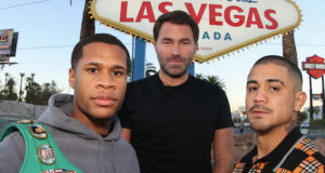 Devin Haney defends his WBC lightweight title against former two-weight world champion, Joseph Diaz Jr on Saturday night Photo Credit: Ed Mulholland/Matchroom