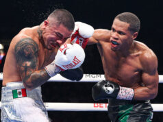 Devin Haney put on a skillful and dominant display to retain his WBC lightweight title on points against Joseph Diaz Jr in Las Vegas on Saturday night Photo Credit: Ed Mulholland/Matchroom