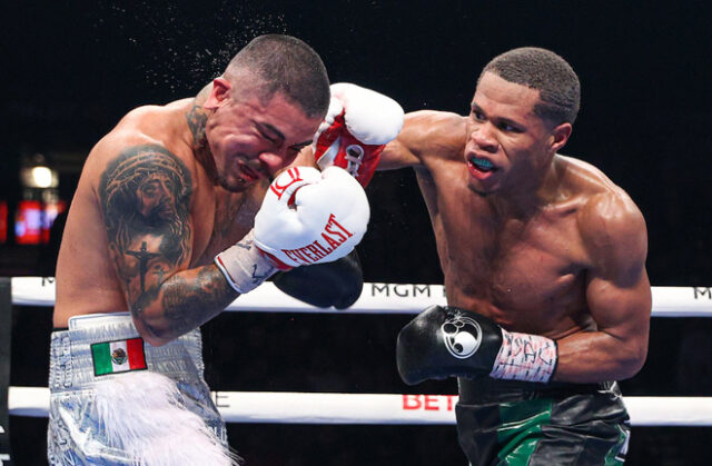 Devin Haney put on a skillful and dominant display to retain his WBC lightweight title on points against Joseph Diaz Jr in Las Vegas on Saturday night Photo Credit: Ed Mulholland/Matchroom