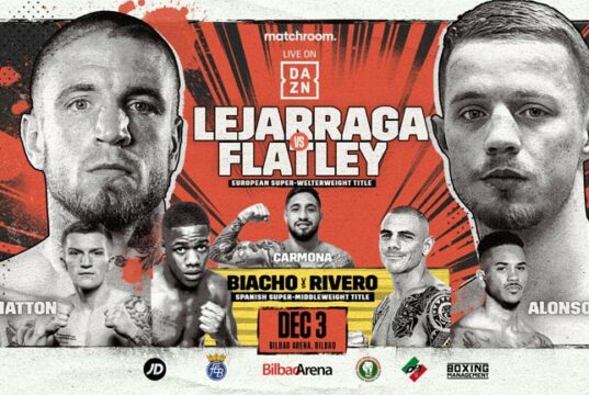 Kerman Lejarraga makes a first defence of his European super welterweight crown against Jack Flatley in Bilbao on Friday night