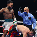 Montana Love dismantled Carlos Diaz in three rounds Photo Credit: Ed Mulholland/Matchroom