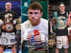 Oleksandr Usyk, Canelo Alvarez and George Kambosos Jr have all starred in 2021 Photo Credit: Mark Robinson/Michelle Farsi/Melina Pizano/Matchroom