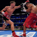 Dennis McCann continues to impress. The Menace got an 80-72 points decision over Juan Jose Jurado last night at the Copper Box Arena. Photo Credit: Frank Warren/Queensberry Promotions.