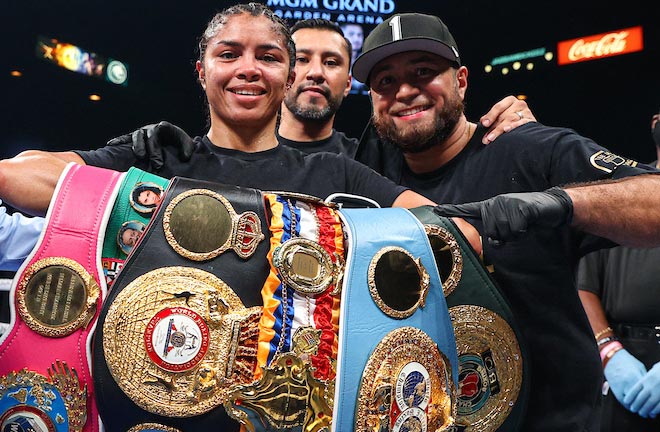 Jessica McCaskill made two defences of her undisputed welterweight crown in 2021 Photo Credit: Ed Mulholland/Matchroom