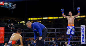 Nonito Donaire defied "Father time" again with one punch KO against Reymart Gaballo. Photo Credit: Showtime Boxing.