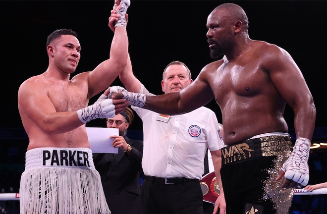 Joseph Parker and Derek Chisora delivered a heavyweight classic on Saturday night Photo Credit: Mark Robinson/Matchroom Boxing