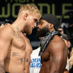 Jake Paul and Tyron Woodley will clash in a rematch in Tampa on Saturday night Photo Credit: Amanda Westcott/SHOWTIME