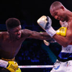 Lerrone Richards became the new IBO super middleweight champion with a split decision win over Carlos Gongora. Photo Credit: Matchroom Boxing.