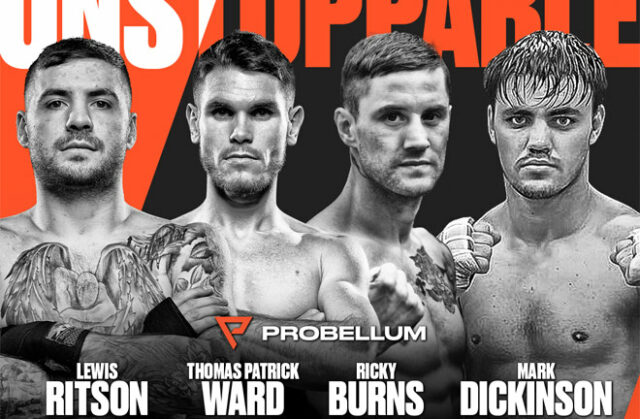 Lewis Ritson, Thomas Patrick Ward, Ricky Burns and Mark Dickinson all feature on Saturday's Probellum card