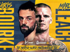 Chris Bourke and Marc Leach clash for the vacant British super bantamweight title on March 11 Photo Credit: Queensberry Promotions