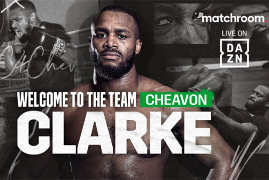 Cheavon Clarke has turned professional with Eddie Hearn's Matchroom Boxing