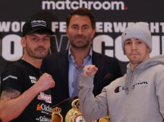 Leigh Wood defends his WBA featherweight title against Michael Conlan in Nottingham on March 12 Photo Credit: Mark Robinson/Matchroom Boxing