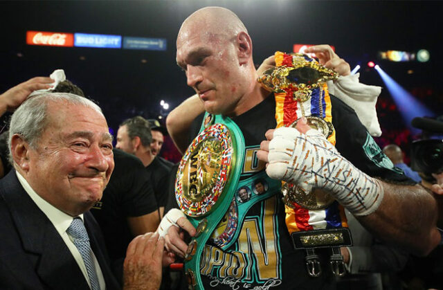 Bob Arum is optimistic a deal can be sealed for Tyson Fury to face Dillian Whyte Photo Credit: Mikey Williams/Top Rank
