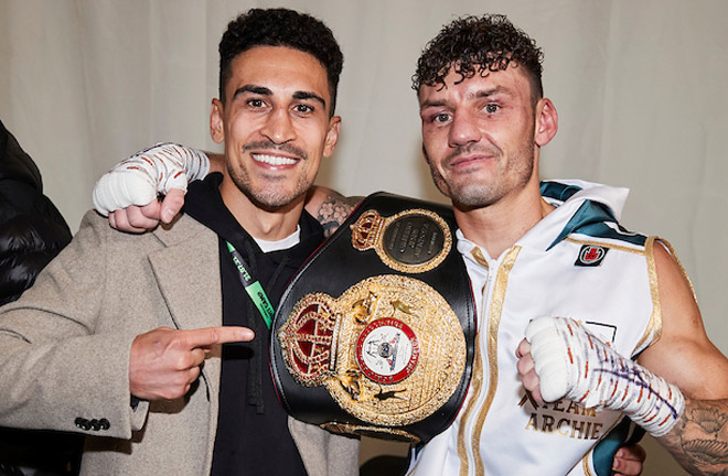 Gill says he won't fight his friend and WBA champion Wood.  Photo: Mark Robinson/Matchroom Boxing